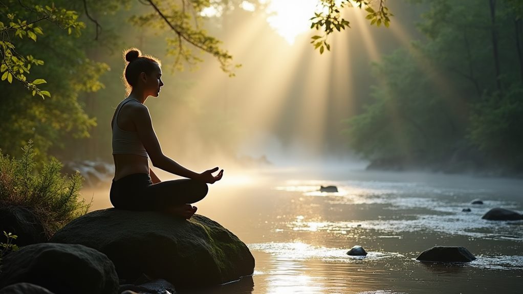 mindful breathing and reflection